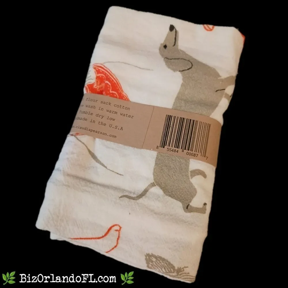 Claudia Pearson Dogs Tea Towel